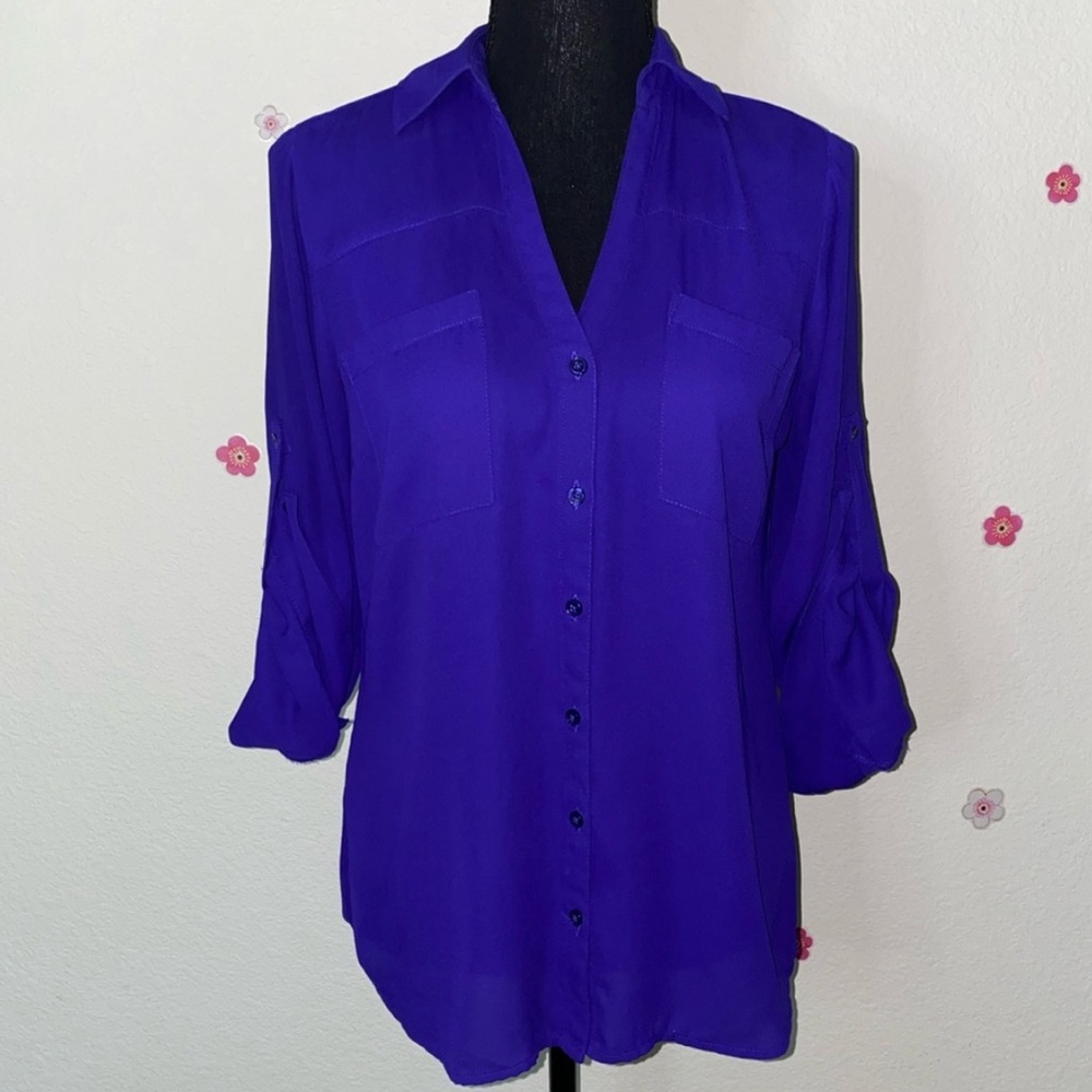 Express purple blouse